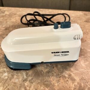 Black & Decker White and Blue Steam 'N Go